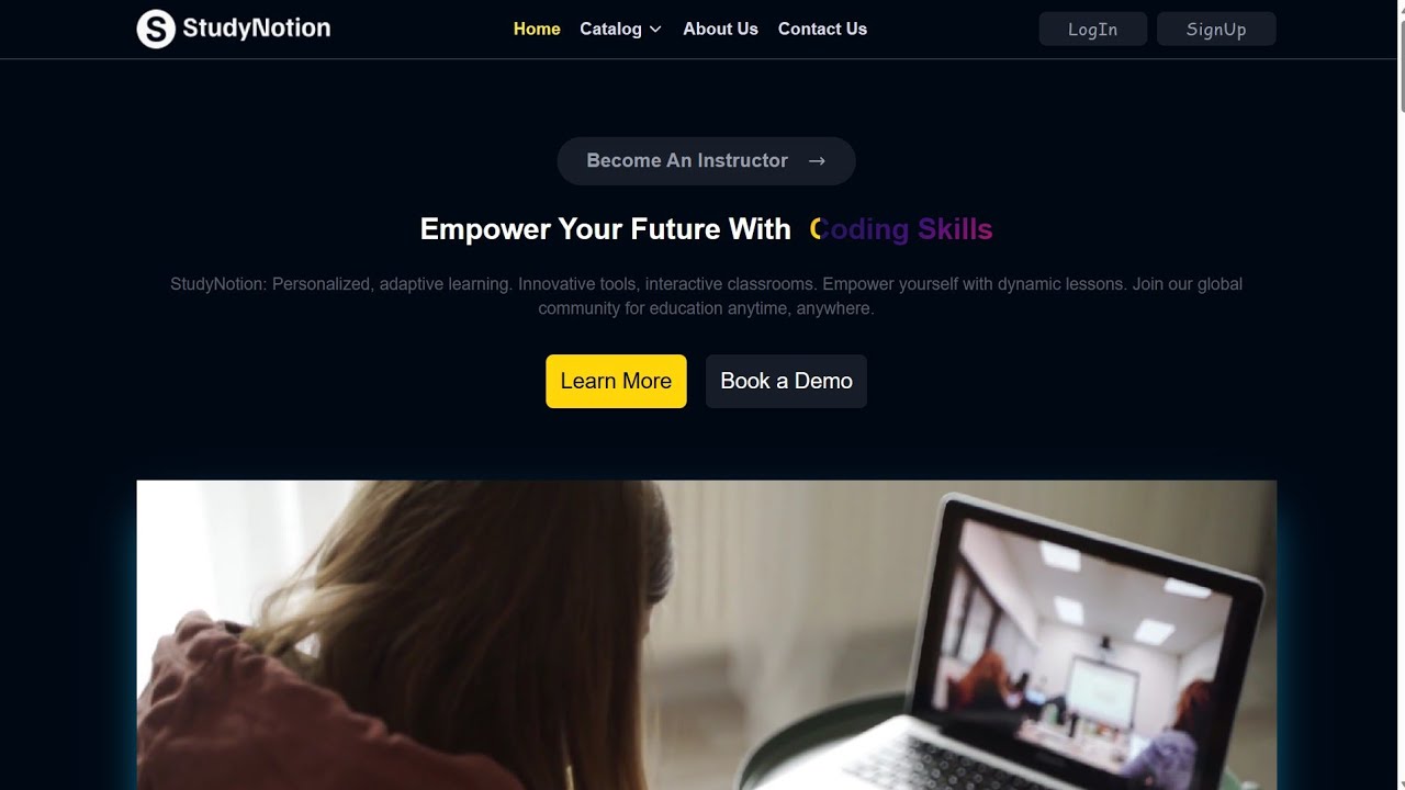 My First Fully Functional Mern Website Studynotion An Edtech