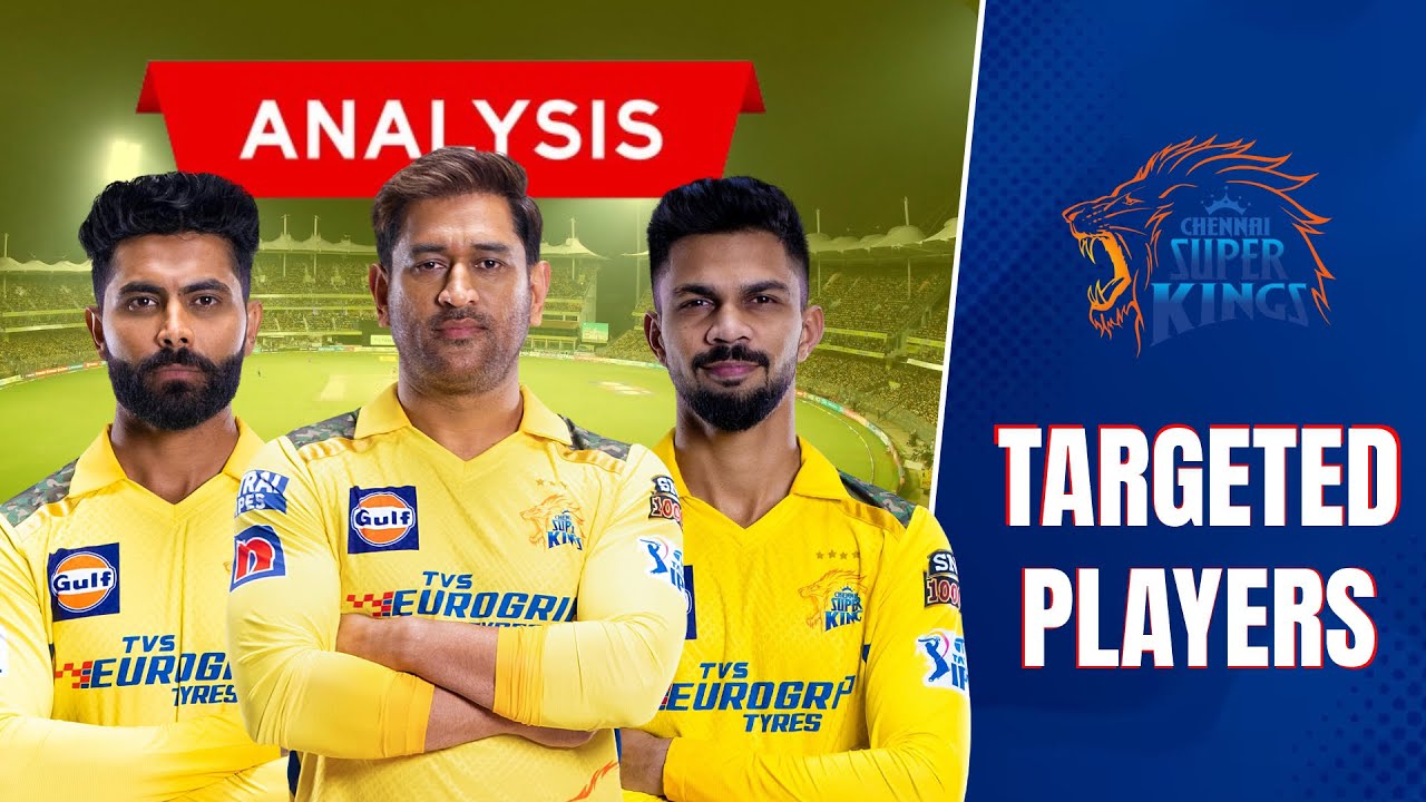 Chennai Super Kings (CSK) - Targeted & Released Players | IPL 2024 ...