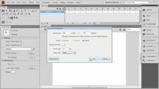 Adobe flash cs4 tutorial New Document Settings & Navigation