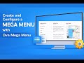 [Full View] Guide to creating and configuring a mega menu with Ova Mega Menu Plugin