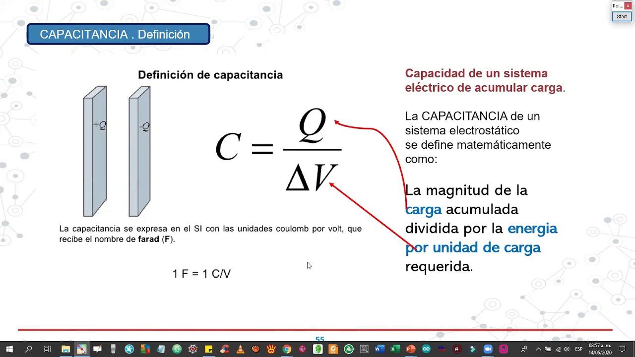 Capacitancia Conceptos Y Ejercicios Resueltos - YouTube