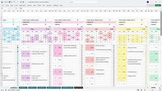 Automatic 2026 Calendar in Excel & Google Sheets | Year-at-a-Glance Planner #calendar