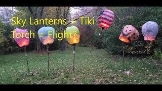 Sky Lanterns + Tiki Torches = ?