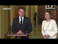 house speaker pelosi meets with french president macron on capitol hill