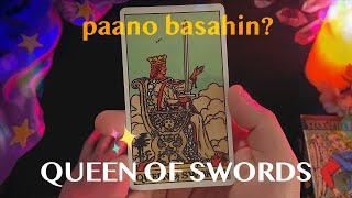 QUEEN OF SWORDS (REYNA) ✨ Pinoy Tarot Tutorial