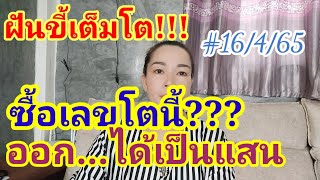 ซื้อเลขแล้ว!!!ฝันว่าเด็กน้อยขี้ใส่เต็มโต...ออกตัวนี้ได้เป็นแสน...งวด 16/4/65