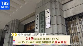 公立小の教員採用試験の倍率「過去最低」更新