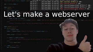 Making a webserver | Python Flask Tutorial