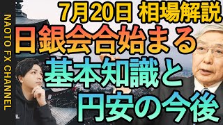 【FX 欧州ガス問題 豪中銀 日銀金融政策決定会合 円安】7月20日FX相場解説  (ドル円・ユーロドル・ポンド円 テクニカル・ファンダ  FRB  利上げ  インフレ解説 )