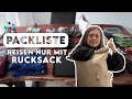 MINIMALISTISCH meinen Rucksack PACKEN - meine Reise-Gadgets