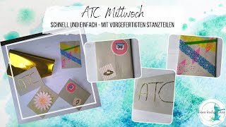 ATC Mittwoch ► ATC Verpackung aus ungeliebtem Papier ► Aus unschön mach schön ► Foliertechnik-Trick