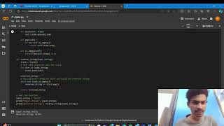 Reverse String Using Stack 3rd question