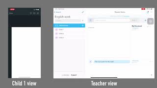 Adding content to assignments in Showbie