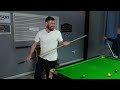 ben foster impresses stephen hendry with his snooker skills