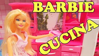 Nuova professione di barbie! BARBIE CUCINA! Disimballare il set da cucina!