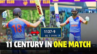 🤯🔥11 Batsman 11 Centuries in IND vs NZ ODI Match | Highest Score In ODI | Cricket 24