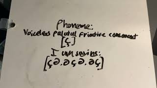 [ç] voiceless palatal fricative consonant