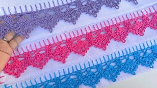 #19 Barrado fácil e rápido para Panos de prato #crochet #barradinho