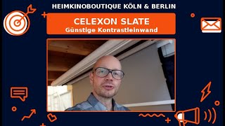 Slate die Preisgünstige Beamer Tageslicht und Kontrastleinwand von Celexon