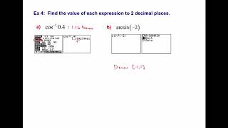 4.7C Inverse Trigonometric Functions