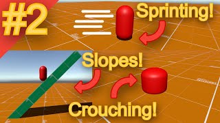 Sprinting, Crouching, and Slope Fix! [Bullet Game Devlog #2]