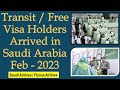 Transit Visa / Free tourist visa holders of Saudi Arabia Arrived in Saudi Arabia February 2023