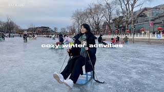 VLOG 017 ❄️ winter activities in beijing | 一月份的记录：什刹海滑冰、朋友过生日、开箱分享