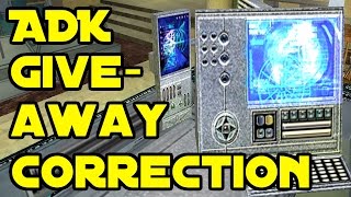 SWGEmu - ADK Giveaway Correction