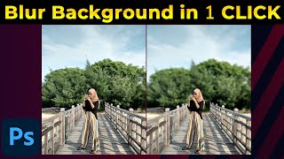 Blur Background in Photoshop | DSLR background blur in Photoshop 2023 | Blur New Filter Photoshop