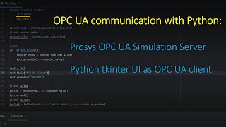 OPC UA Server communication with python as Client