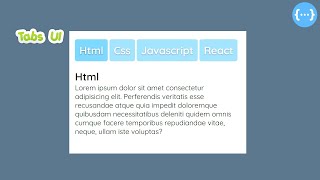 How to create tabs using HTML, CSS and JavaScript | practise code