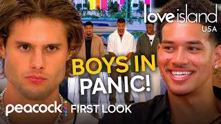 First Look: The Boys Panic as Bombshell Corbin Turns Every Girl's Head | Love Island USA on Peacock