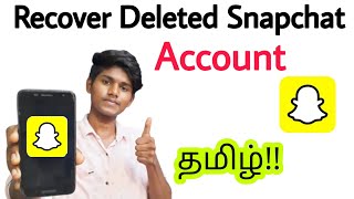 how to recover deleted snapchat account in tamil / how to recover disabled snapchat account / BT