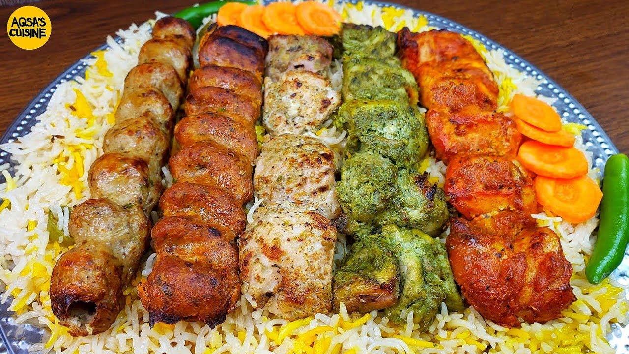 BBQ Platter, Chicken Kabab & Tikka Platter Recipe By Aqsa's Cuisine ...