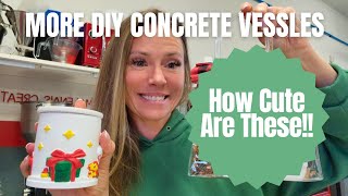 DIY Concrete Candles / Christmas Candle Making / Concrete Candle Painting Kit