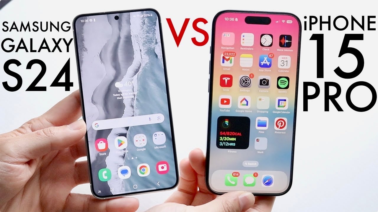 Samsung Galaxy S24 Vs IPhone 15 Pro! (Comparison) (Review) - YouTube