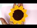 Crochet Sunflower  Tutorial/Easy Crochet Sunflower