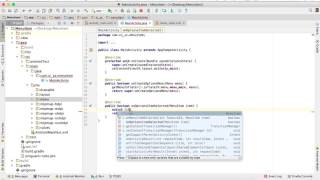 Android Tutorial: Menu Item