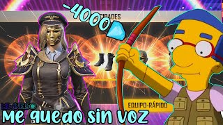 CONSIGUIENDO LA NUEVA LUCKY ROYALE DE DIAMANTE SENTENCIA DORADA EN FREE FIRE - ME QUEDO SIN VOZ :(