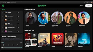 Spotify Clone part - 2 using HTML, CSS, JavaScript, PHP ,XAMPP (style.css)