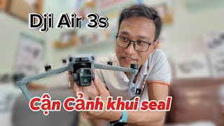 CẬN CẢNH khui seal DJI AIR 3S và bay thử sơ bộ.