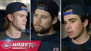 Savard, Newhook + more Habs address the media at practice | FULL PRESS CONFERENCES