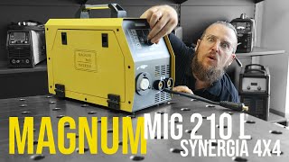 Spawarka Magnum MIG 210 L Synergia 4x4 - TEST SPAWANIA, funkcje, unboxing