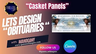 Lets Design Captivating Casket Panels tutorial #obituaries #tutorial #cute