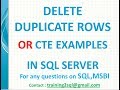 SQL CTE Examples | SQL Delete Duplicate Rows | Identify duplicate rows in sql server