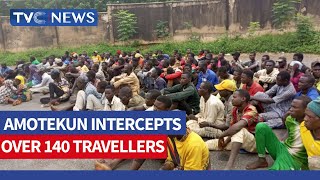 VIDEO: Amotekun Intercepts Truck Containing 150 Travellers In Ibadan