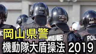 【2019年岡山県警察年頭視閲式管区機動隊大盾操法  】Okayama Police Japan