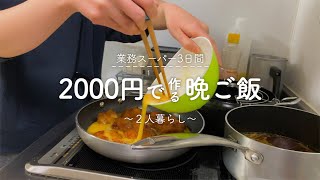 【業務スーパー購入品】2000円で作る3日間の晩ご飯記録【2人暮らし】