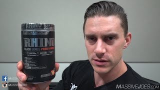 MuscleSport Rhino Black Series Pre-Workout Supplement Review - MassiveJoes.com Raw Review