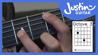 Finding Notes On The Guitar Neck Using Octaves (Guitar Lesson  IM-116) How to play IF Stage 1